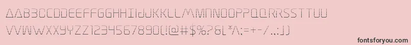 Elitedangergrad Font – Black Fonts on Pink Background