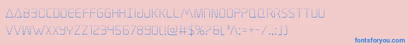 Elitedangergrad Font – Blue Fonts on Pink Background