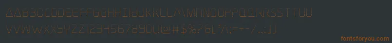 Elitedangergrad Font – Brown Fonts on Black Background