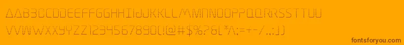 Elitedangergrad Font – Brown Fonts on Orange Background