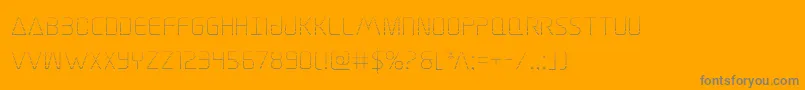 Elitedangergrad Font – Gray Fonts on Orange Background