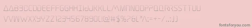 Elitedangergrad Font – Gray Fonts on Pink Background