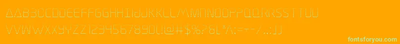 Elitedangergrad Font – Green Fonts on Orange Background