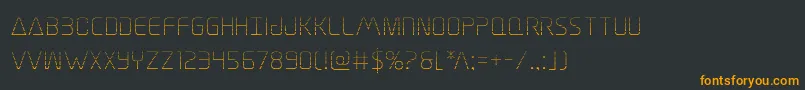 Elitedangergrad Font – Orange Fonts on Black Background