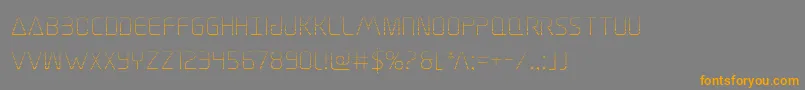 Elitedangergrad Font – Orange Fonts on Gray Background