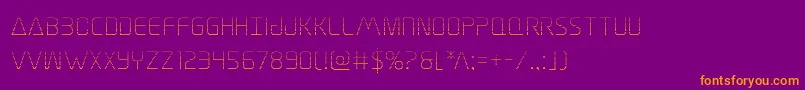Elitedangergrad Font – Orange Fonts on Purple Background