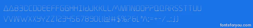 Elitedangergrad Font – Pink Fonts on Blue Background