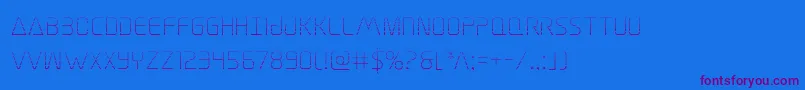 Elitedangergrad Font – Purple Fonts on Blue Background