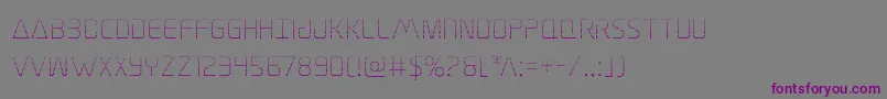 Elitedangergrad Font – Purple Fonts on Gray Background