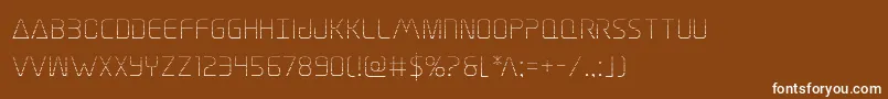 Elitedangergrad Font – White Fonts on Brown Background