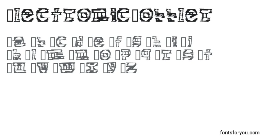 Fuente ElectronicCobbler - alfabeto, números, caracteres especiales