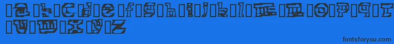 ElectronicCobbler Font – Black Fonts on Blue Background