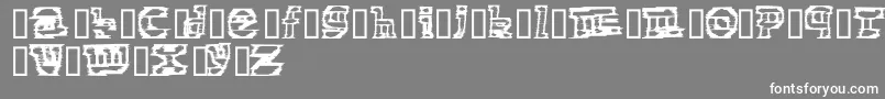 フォントElectronicCobbler – 灰色の背景に白い文字