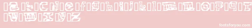 fuente ElectronicCobbler – Fuentes Blancas Sobre Fondo Rosa
