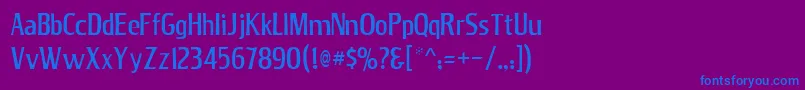 Jana Font – Blue Fonts on Purple Background