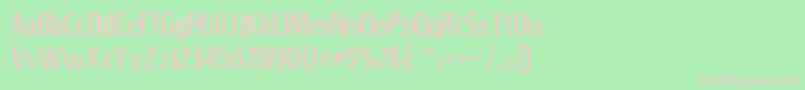 Jana Font – Pink Fonts on Green Background