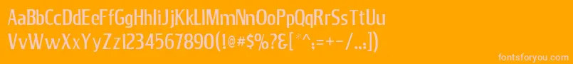 Jana Font – Pink Fonts on Orange Background