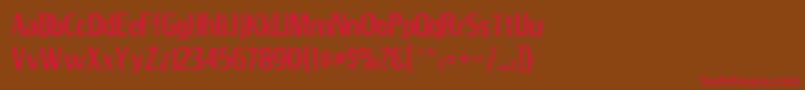 Jana Font – Red Fonts on Brown Background