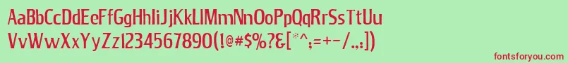 Jana Font – Red Fonts on Green Background