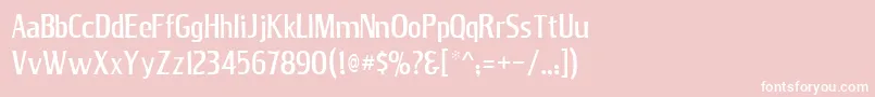 Jana Font – White Fonts on Pink Background