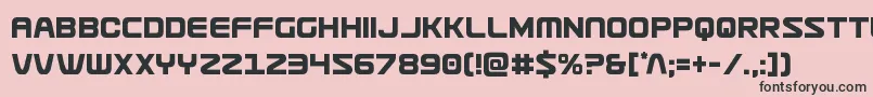 Usuzicond Font – Black Fonts on Pink Background