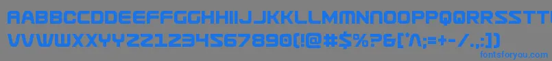 Usuzicond Font – Blue Fonts on Gray Background