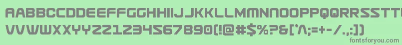 Usuzicond Font – Gray Fonts on Green Background