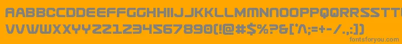 Usuzicond Font – Gray Fonts on Orange Background