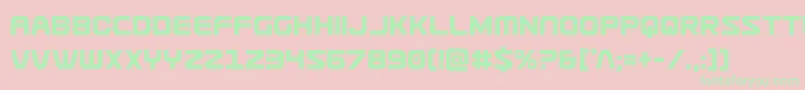 Usuzicond Font – Green Fonts on Pink Background