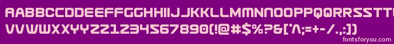 Usuzicond Font – Pink Fonts on Purple Background