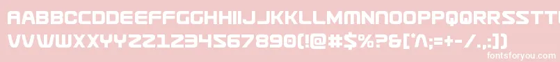 Usuzicond Font – White Fonts on Pink Background