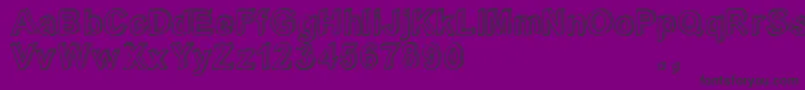 Crialtrial Font – Black Fonts on Purple Background