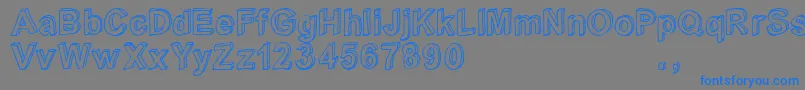 Crialtrial Font – Blue Fonts on Gray Background