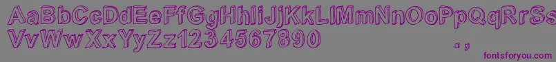 Crialtrial Font – Purple Fonts on Gray Background