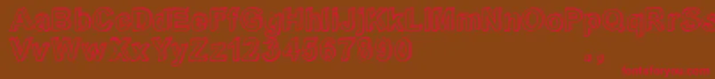 Crialtrial Font – Red Fonts on Brown Background