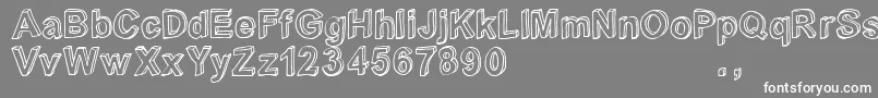 Crialtrial Font – White Fonts on Gray Background
