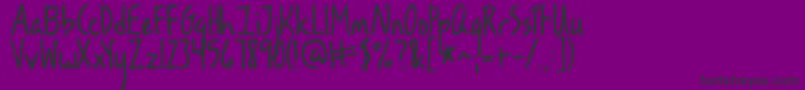 Kglesbouquinistesdeparis Font – Black Fonts on Purple Background