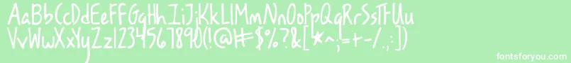 Kglesbouquinistesdeparis Font – White Fonts on Green Background