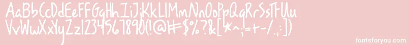 Kglesbouquinistesdeparis Font – White Fonts on Pink Background