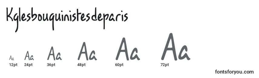 Размеры шрифта Kglesbouquinistesdeparis
