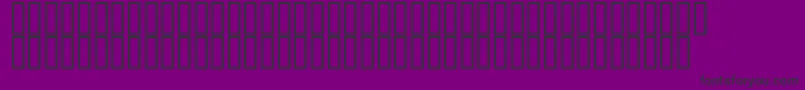 KufiExtendedOutline-fontti – mustat fontit violetilla taustalla