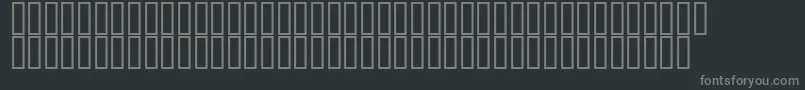 Шрифт KufiExtendedOutline – серые шрифты на чёрном фоне