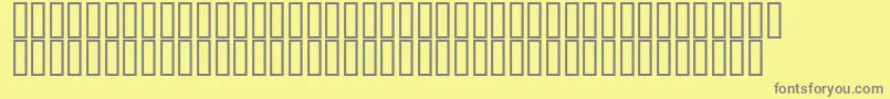 Шрифт KufiExtendedOutline – серые шрифты на жёлтом фоне