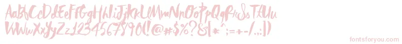 RebelHeartMadonna Font – Pink Fonts on White Background