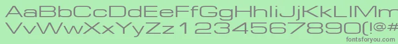 EuropeExt130 Font – Gray Fonts on Green Background
