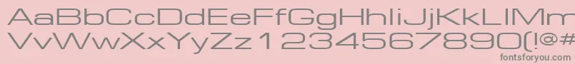 More about EuropeExt130 Font EuropeExt130 Font – Gray Fonts on Pink Background