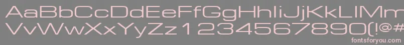 More about EuropeExt130 Font EuropeExt130 Font – Pink Fonts on Gray Background