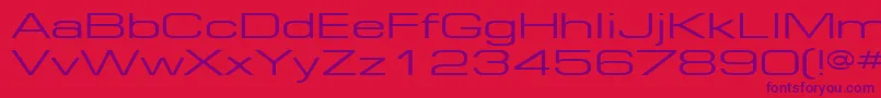 More about EuropeExt130 Font EuropeExt130 Font – Purple Fonts on Red Background