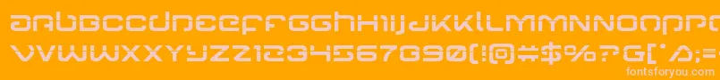 More about Gunrunnerlaser Font Gunrunnerlaser Font – Pink Fonts on Orange Background