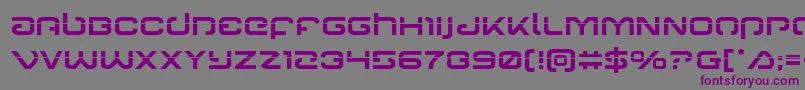 Шрифт Gunrunnerlaser – фиолетовые шрифты на сером фоне